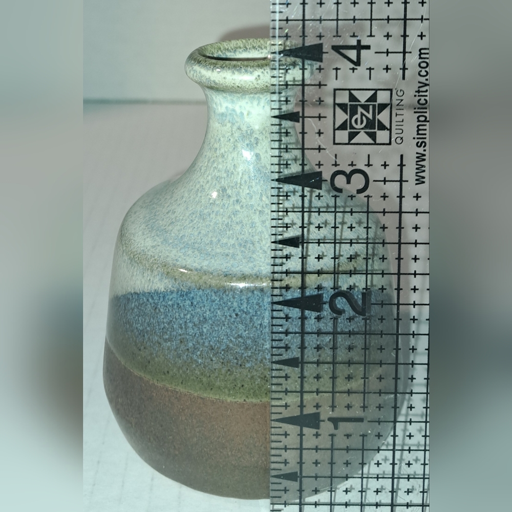 Vintage Mid Century Modern Studio Art Pottery Bud Vase Seed Pot Robert Maxwell?
